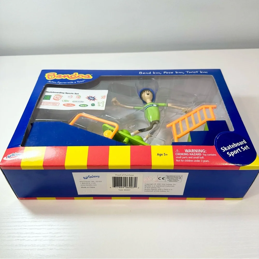 Bendos Kid Galaxy Set Skateboards Sport Set 2001 Y2K Collectible Figures